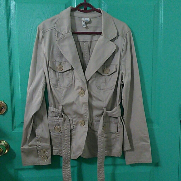 John's Bay Trench Coat Size L - Picture 1 of 8